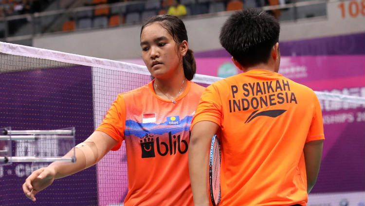 Nita Violina Marwah/Putri Syaikah di Badminton Asia Junior Championships 2019. Copyright: © Badminton Indonesia