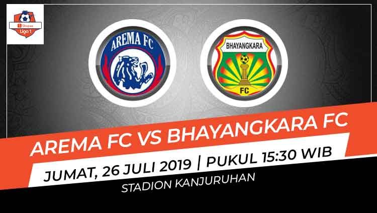 Hasil Pertandingan Liga 1 2019 Arema Fc Vs Bhayangkara Fc