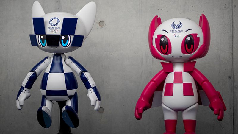 Robot Miraitowa, robot yang akan menjadi ikon dari Olimpiade Tokyo 2020 Copyright: © Alessandro Di Ciommo/NurPhoto via Getty Images