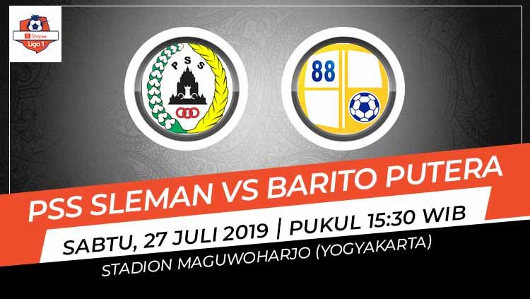 pertandingan PSS Sleman vs Barito Putera menghiasi pekan ke-11 Shopee Liga 1 2019. Copyright: © Grafis: Indosport.com