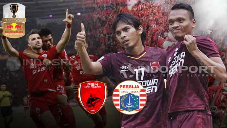PSM Makassar vs Persija Jakarta di final Piala Indonesia 2018/19. Copyright: © Grafis: Eli Suhaeli/INDOSPORT