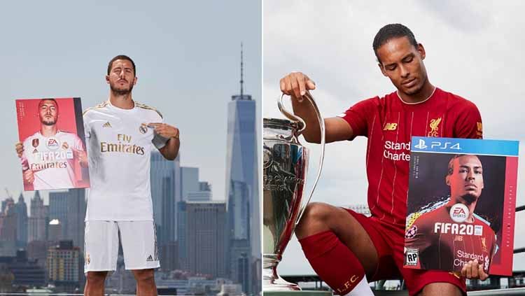 FIFA 20 menjadikan Eden Hazard dan Virgil van Dijk sebagai cover. Copyright: &copy; FOX Sports Asia