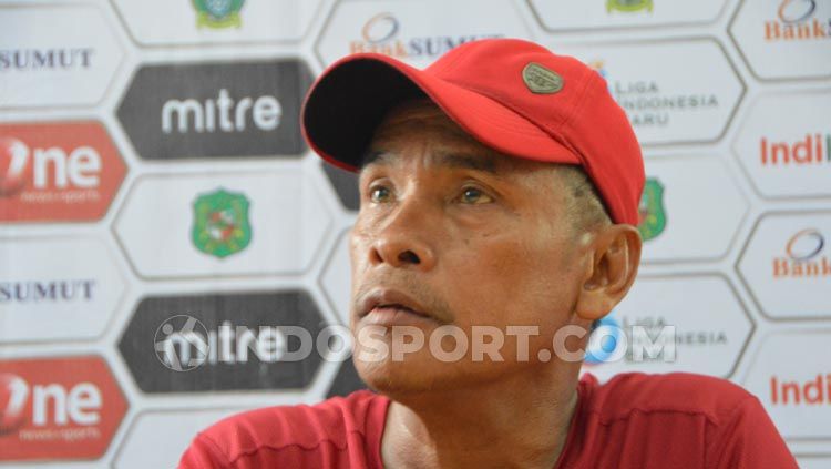 Pelatih PSMS Medan, Abdul Rahman Gurning. Copyright: &copy; Aldi Aulia Anwar/INDOSPORT