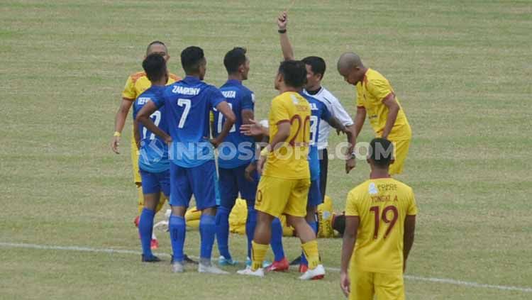 Pemain Persiraja Banda Aceh tak akan main mata saat pertandingan melawan PSMS Medan. Copyright: © Muhammad Effendi/INDOSPORT