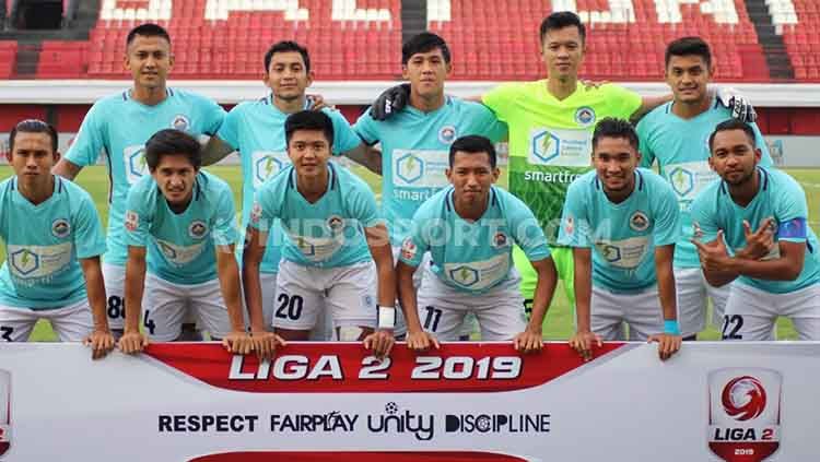 Skuat Sulut United di Liga 2 2019. Sulut united akan menghadapi Persewar Waropen di Liga 2 Senin (21/10/19) sore. Copyright: © Nofik Lukman Hakim/INDOSPORT