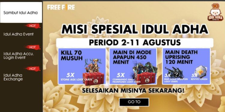 event Idul Adha di game Free Fire Copyright: &copy; www.retuwit.xyz