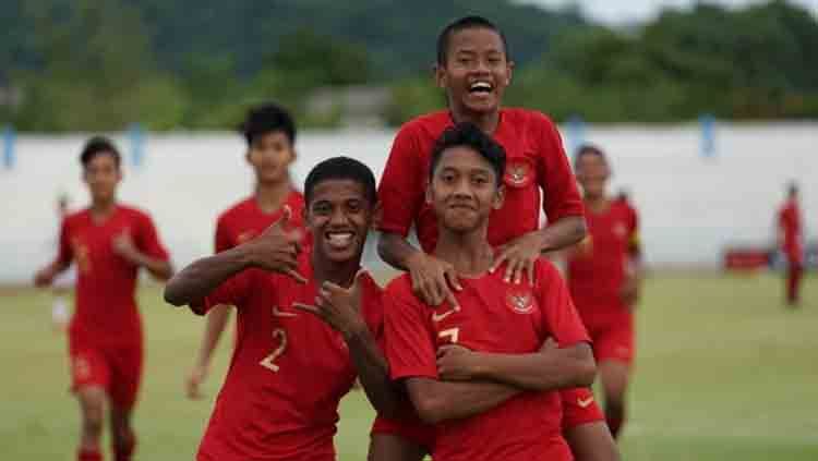 Tim nasional U-15 Indonesia melaju ke babak semifinal Piala AFF U-15 2019. Copyright: © pssi.or