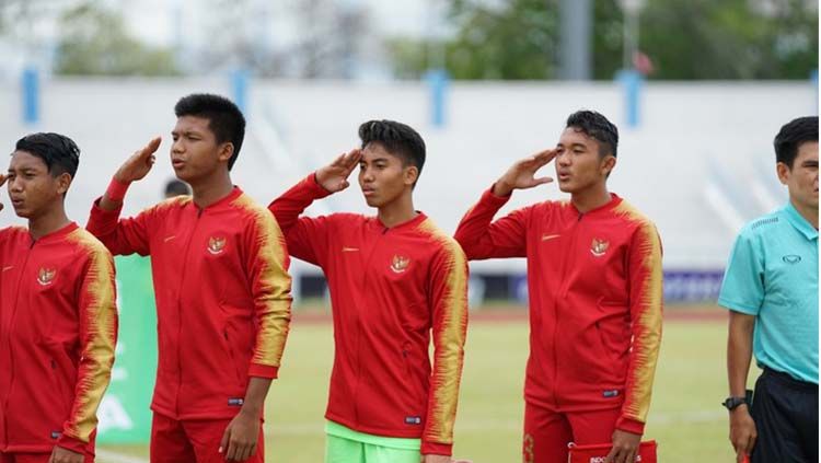 Kiper Timnas Indonesia U-16, Made Putra Kaicen. Copyright: © PSSI