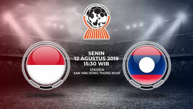 Pertandingan Indonesia U-18 vs Laos U-18 di Piala AFF U-18 2019. Copyright: © Grafis: Yanto/Indosport.com