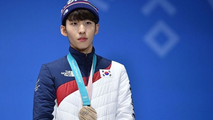 Atlet speedskating Korea Selatan, Lim Hyo-jun, yang dihukum lantaran melakukan pelecehan terhadap sesama rekannya. Copyright: © Yahoo Sports
