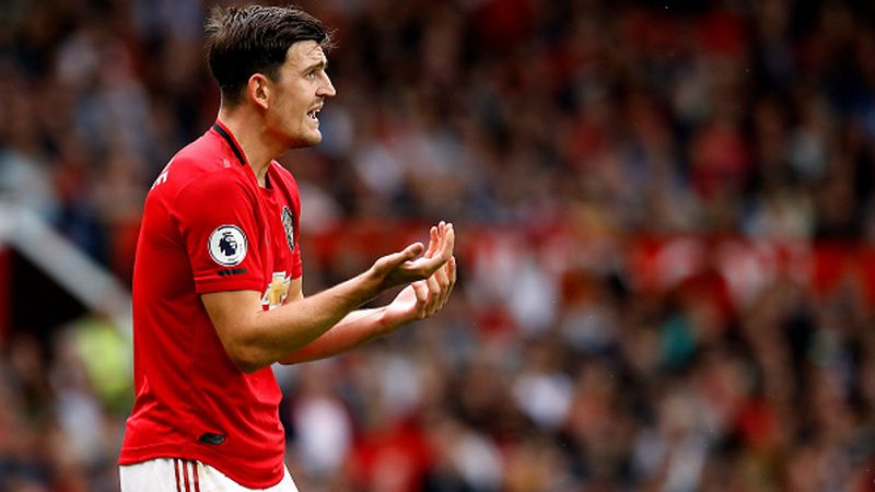 Harry Maguire di laga Manchester United vs Chelsea Copyright: © Martin Rickett/PA Images via Getty Images