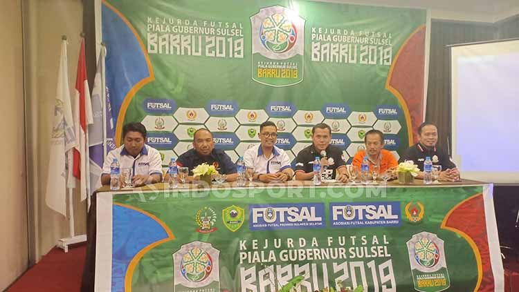 Konferensi Pers Kejurda Futsal Piala Gubernur Sulsel 2019 di Hotel Ramedo, Makassar. Foto: Adriyan Adirizky/INDOSPORT Copyright: © Adriyan Adirizky/INDOSPORT