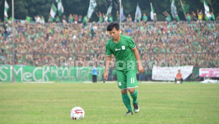 Eks gelandang Timnas Indonesia U-19, Muhammad Iqbal, mengungkapkan kebahagiaannya usai bergabung dengan klub Liga 3 Korea Selatan (K3 League), Cheongju FC. Copyright: © Aldi Aulia Anwar/INDOSPORT