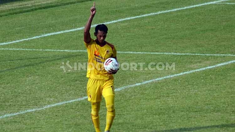 Striker Sriwijaya FC, Yongki Aribowo. Copyright: © Muhammad Effendi/INDOSPORT
