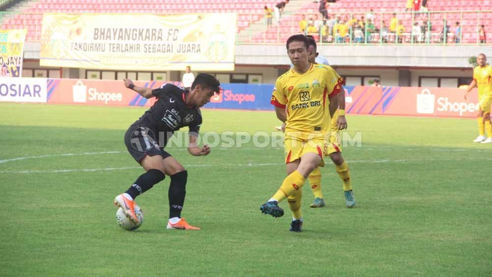 Laga pertandingan antara Bhayangkara FC vs PSIS Semarang. Copyright: © Alvin Syaptia Pratama/INDOSPORT