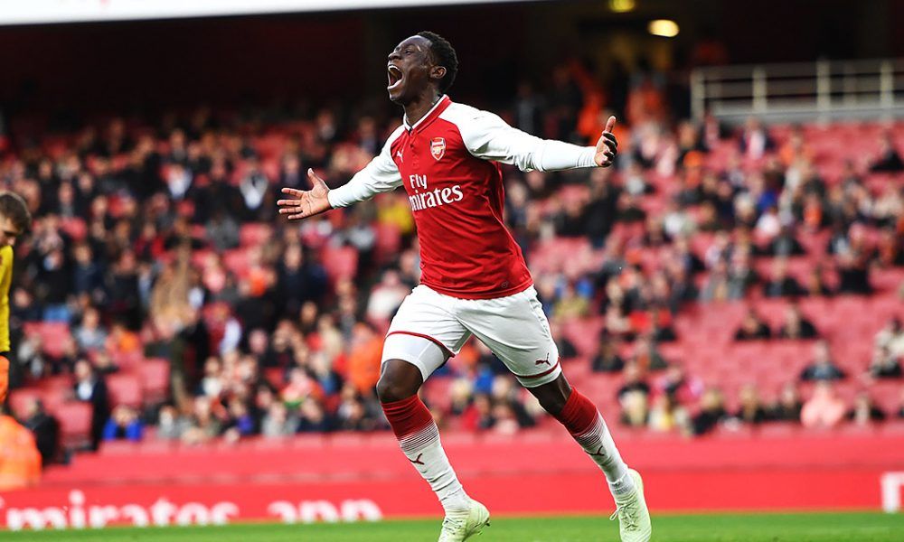 Arsenal berpotensi kehilangan salah satu wonderkid terbaiknya, Folarin Balogun, akibat aktivitas transfer yang dilakukan oleh Chelsea. Copyright: © Getty Images