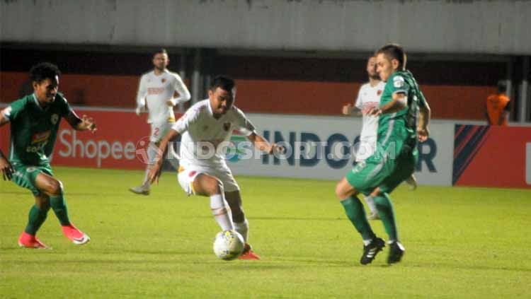 Pertemuan antara PSS Sleman vs PSM Makassar di Liga 1 2019, Jumat (23/08/2019). Copyright: © Ronald Seger Prabowo/INDOSPORT