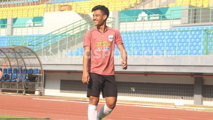 Tegar Infantrie saat melakukan latihan bersama PSIS Semarang. Copyright: © Alvin Syaptia Pratama/INDOSPORT