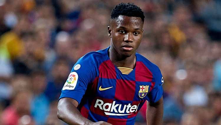 Barcelona baru saja memperpanjang kontrak bintang masa depan mereka, Ansu Fati sampai dengan tahun 2022 dengan opsi perpanjangan untuk klub selama 2 tahun. Copyright: © Quality Sport Images/Getty Images