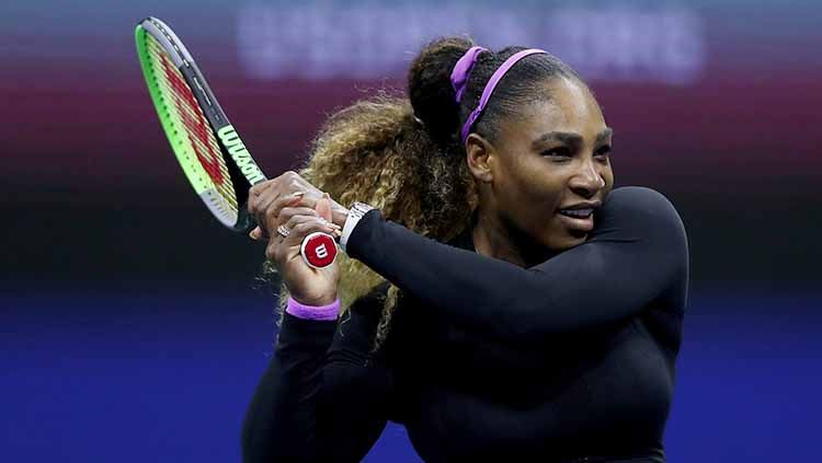 Serena Williams mengalahkan Maria Sharapova di babak pertama AS Terbuka 2019. Copyright: © Matthew Stockman/Getty Images