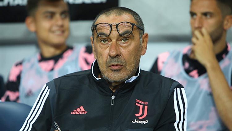 Maurizio Sarri, Pelatih Juventus. Copyright: © Charlie Crowhurst/GettyImages