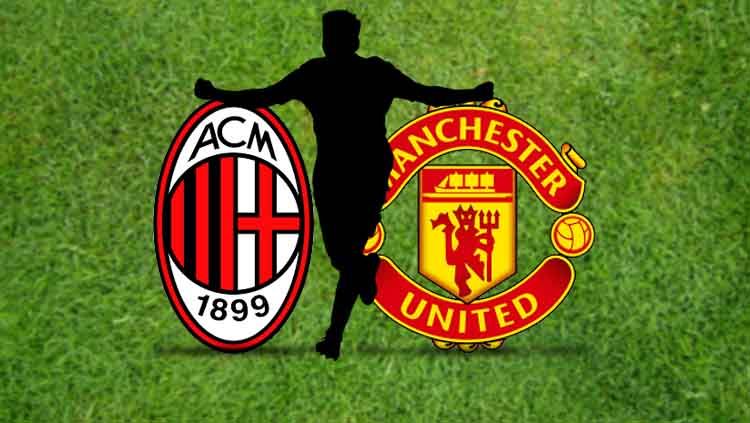 Logo AC Milan vs Manchester United. Copyright: © INDOSPORT