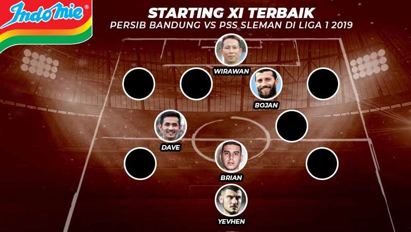 Starting XI Gabungan Terbaik Persib Bandung vs PSS Sleman ...