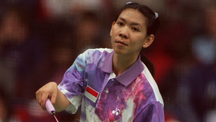 Legenda bulutangkis Indonesia, Susy Susanti dipilih oleh warganet sebagai GOAT di sektor tunggal putri lewat voting dari akun resmi Olimpiade. Copyright: © Tony Marshall/EMPICS via Getty Images