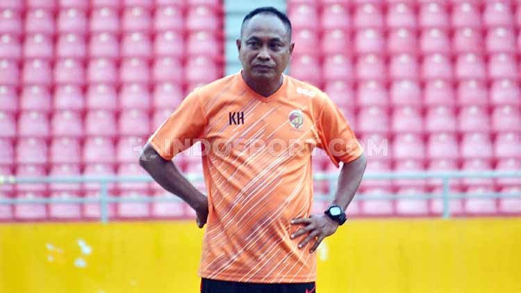 Pelatih Sriwijaya FC, Kas Hartadi. Copyright: © Muhammad effendi/INDOSPORT