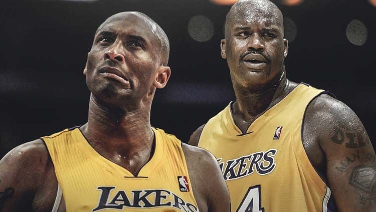 Kobe Bryant dan Shaquille O'Neal, dua legenda LA Lakers. Copyright: © ClutchPoint