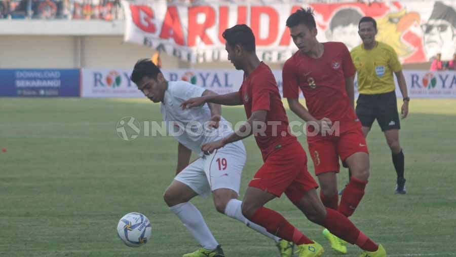 Laga pertandingan Timnas Indonesia U19 vs Iran di Stadion Mandala Krida, Yogyakarta, Rabu (11/09/19). Copyright: © Ronald Seger Prabowo/INDOSPORT