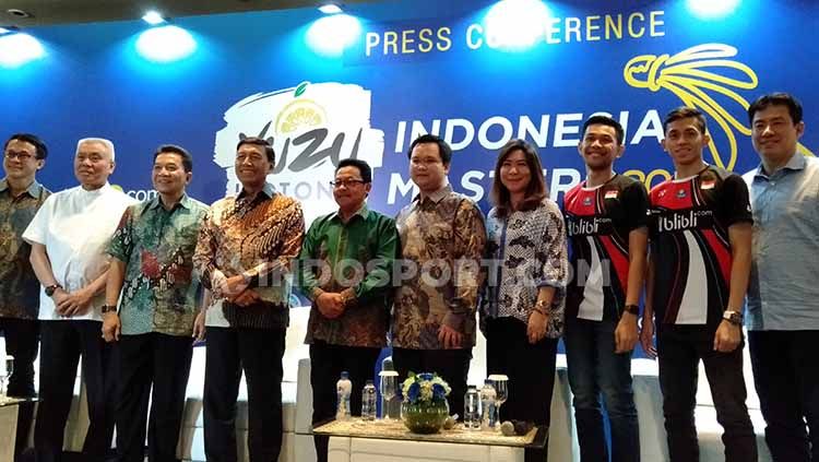 Konferensi Pers Yuzu Indonesia Masters 2019 di salah satu hotel bilangan Sudirman, Jakarta, Rabu (11/09/19). Copyright: © Shintya Anya Maharani/INDOSPORT