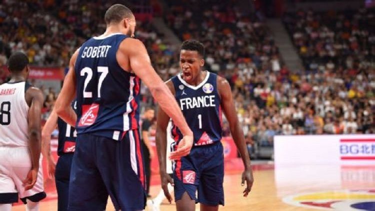 Kemenangan Prancis atas Amerika Serikat di FIBA World Cup 2019 membuat Rudy Gobert berhasil mewujudkan mimpinya. Copyright: © David Dow/NBAE via Getty Images