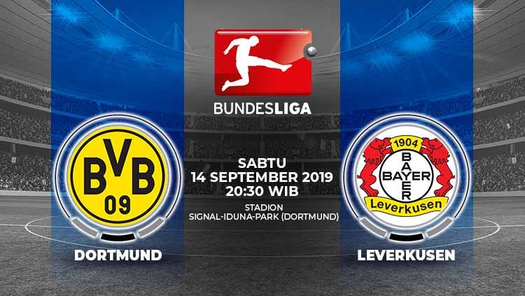Pertandingan Borussia Dortmund vs Bayer Leverkusen. Copyright: © Grafis: Indosport.com