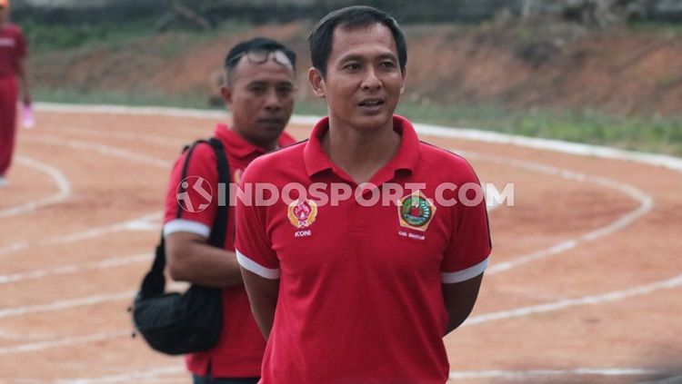 Pelatih kiper Bali United, I Made Kadek Wardana. Copyright: © Nofik Lukman Hakim/INDOSPORT