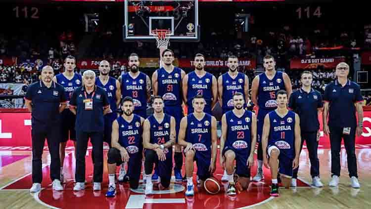 Skuat Timnas Basket Serbia di FIBA World Cup 2019. Copyright: © VCG/GettyImages