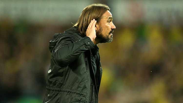 Daniel Farke pelatih Norwich City pada laga saat melawan Manchester City. Copyright: &copy; Paul Harding/Getty Images