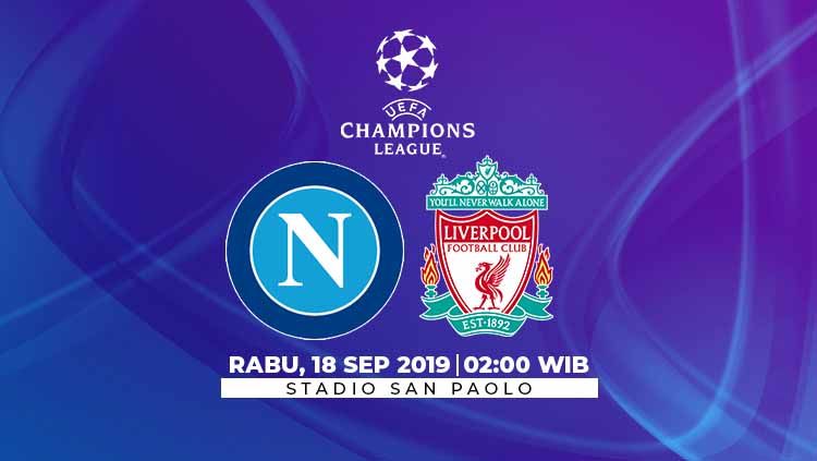 Berikut link streaming pertandingan Liga Champions 2019/20 antara Napoli vs Liverpool yang berlangsung pada Rabu (18/9/19) pukul 02.00 WIB. Copyright: © INDOSPORT