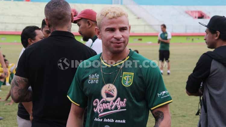 Playmaker asal Brasil, Diogo Campos telah diperkenalkan secara resmi dan menjalani latihan bersama Borneo FC, usai tak diperpanjang kontrak oleh Persebaya. Copyright: © Fitra Herdian/INDOSPORT