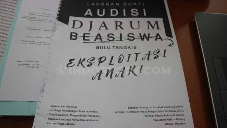 Surat pengadua ke KPAI soal eksploitasi anak Copyright: © Juni Adi/INDOSPORT