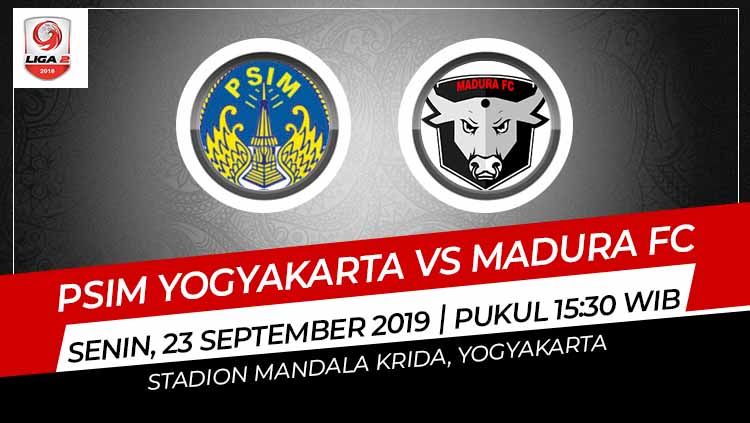 Prediksi pertandingan antara PSIM Yogyakarta vs Madura FC. Copyright: © Grafis: Indosport.com