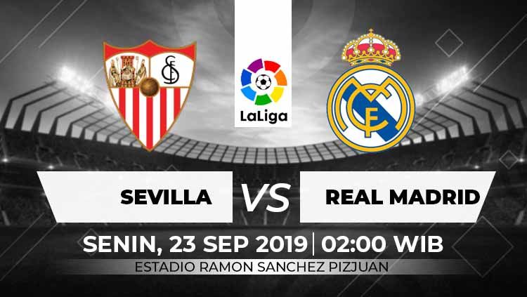 Prediksi pertandingan Liga Spanyol 2019 antara Sevilla vs Real Madrid pada Senin (23/9/19) dini hari WIB, di mana tim tamu tengah mengusung misi kebangkitan. Copyright: © INDOSPORT