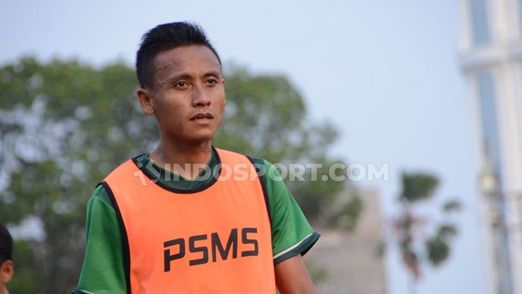 Striker PSMS Medan, Tri Handoko. Copyright: © Aldi Aulia Anwar/INDOSPORT