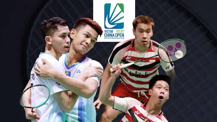 Fajar Alfian/Muhammad Rian Ardianto akan berhadapan dengan Kevin Sanjaya Sukamuljo/Marcus Fernaldi Gideon di semifinal China Open 2019 BWF World Tour Super 1000 Copyright: © INDOSPORT
