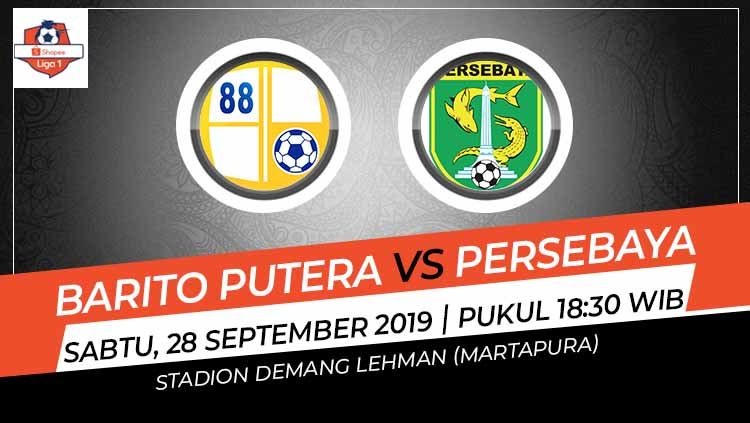 Pertandingan Barito Putera vs Persebaya Surabaya. Copyright: © Grafis: Indosport.com