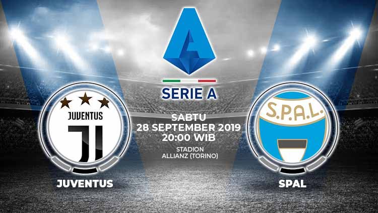 Laga pekan keenam Serie A Italia 2019/20 antara Juventus melawan SPAL, Sabtu (28/9/19), pukul 20.00 WIB bisa disaksikan melalui beberapa situs live streaming. Copyright: © Grafis: Yanto/Indosport.com