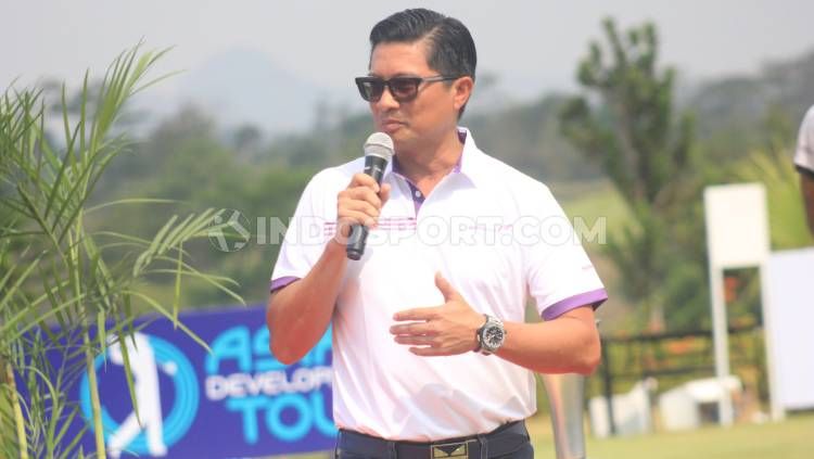 Presiden Direktur Combiphar, Michael Wanandi‎ saat acara Combiphar Player Championship 2019  di Lapangan Parahyangan Golf, Kabupaten Bandung Barat, Jumat (27/9/2019).‎ Copyright: © Arif Rahman