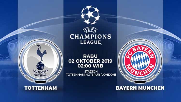 Tottenham Hotspur harus mengakui kekuatan tim lawan dengan kekalahan telak 2-7 dari Bayern Munchen pada matchday ke-2 Grup B Liga Champions, Rabu (02/10/19). Copyright: © Grafis: Yuhariyanto/INDOSPORT