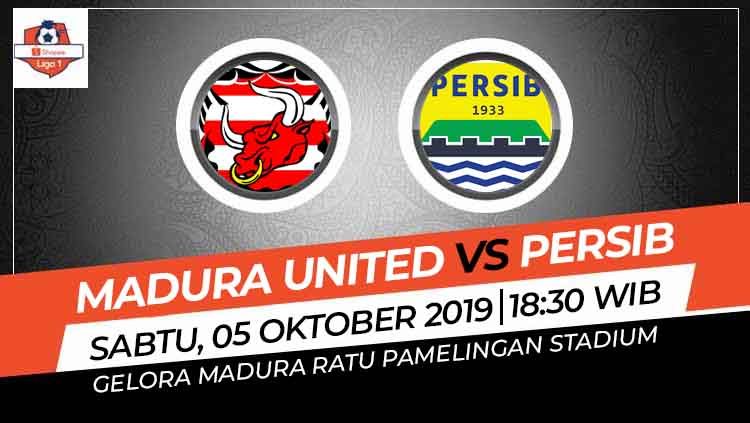 Laga antara Madura United melawan Persib Bandung di Stadion Gelora Bangkalan, Sabtu (5/10/19) bisa disaksikan langsung lewat live streaming di Vidio.com. Copyright: © INDOSPORT