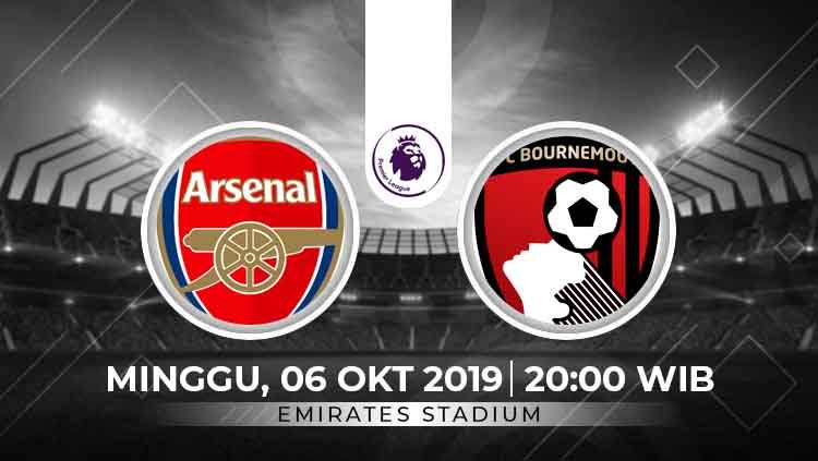 Arsenal menghadapi Bournemouth dalam lanjutan pekan kedelapan Liga Inggris 2019-2020. Copyright: © INDOSPORT
